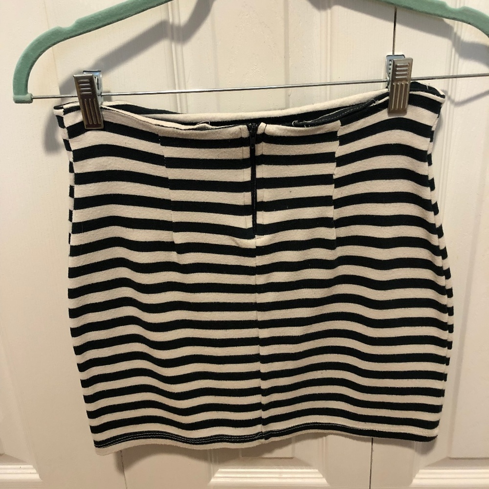 Foreign Exchange Striped Mini Skirt